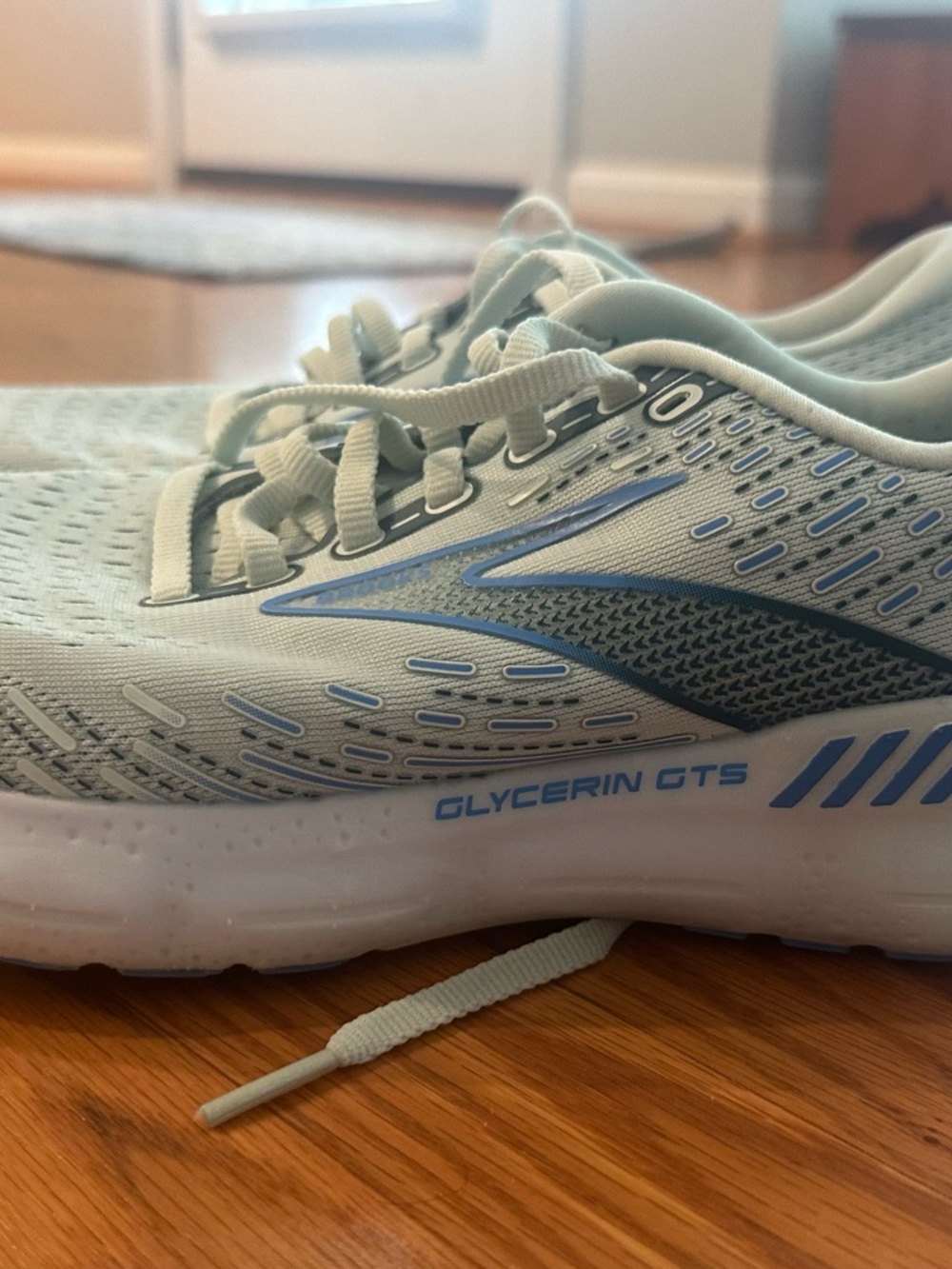 Brooks Glycerin GTS Women's Running Shoes - Light Blue Gray White